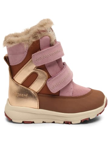 bisgaard Leren winterboots lichtbruin/goudkleurig