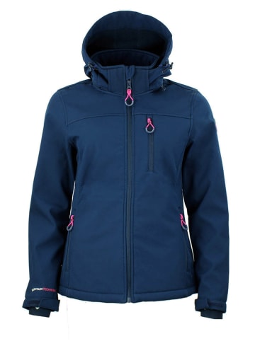 Peak Mountain Softshelljas "Aclaudio" donkerblauw