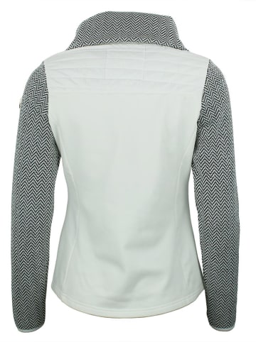 Peak Mountain Hybride jas "Antem" wit/zwart