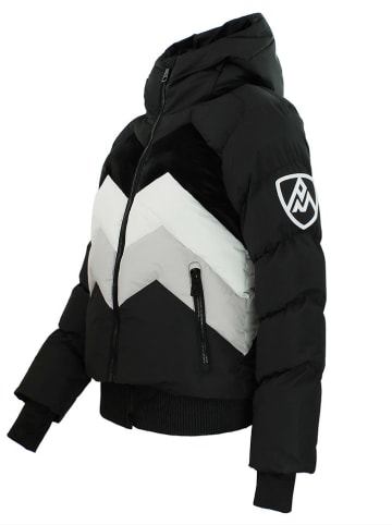 Peak Mountain Ski-/ Snowboardjacke "Arulis" in Schwarz/ Grau/ Weiß