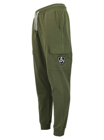 Peak Mountain Spodnie dresowe "Cargo" w kolorze khaki