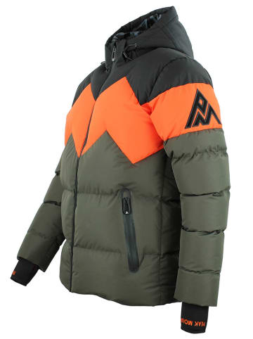 Peak Mountain Ski-/snowboardjas "Cerulis" kaki/oranje/zwart