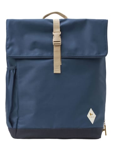 FABELAB Wickelrucksack "On-the-go" in Dunkelblau - (B)32 x (H)45 x (T)14 cm