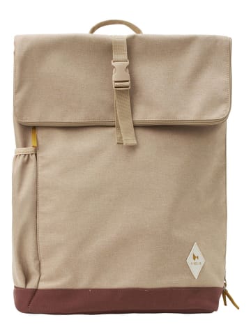 FABELAB Wickelrucksack "On-the-go" in Hellbraun - (B)32 x (H)45 x (T)14 cm
