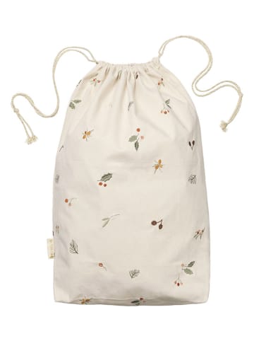 FABELAB Geschenkbeutel "Yule Greens" in Creme - (B)50 x (H)60 cm