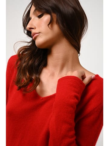AUTHENTIC CASHMERE Kaszmirowy sweter "Galise" w kolorze czerwonym