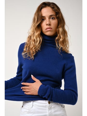 AUTHENTIC CASHMERE Kaschmir-Rollkragenpullover "Bise" in Dunkelblau