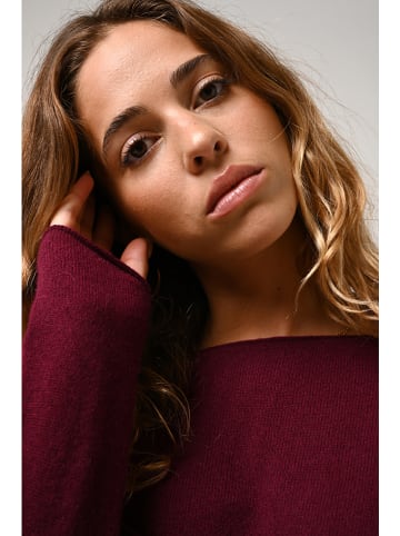 AUTHENTIC CASHMERE Kasjmieren trui "Criou" bordeaux