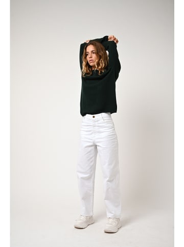 AUTHENTIC CASHMERE Kasjmieren trui "Criou" donkergroen