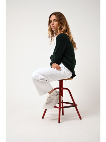 AUTHENTIC CASHMERE Kasjmieren trui "Criou" donkergroen