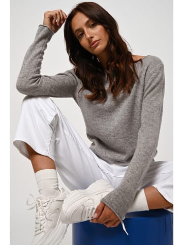 AUTHENTIC CASHMERE Kasjmieren trui "Criou" grijs