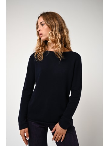 AUTHENTIC CASHMERE Kaszmirowy sweter "Criou" w kolorze granatowym