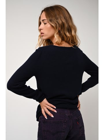 AUTHENTIC CASHMERE Kasjmieren trui "Criou" donkerblauw