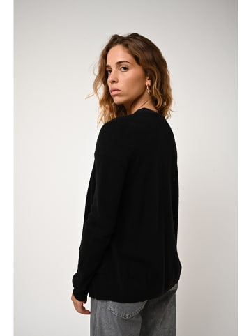 AUTHENTIC CASHMERE Kaszmirowy kardigan "Caron" w kolorze czarnym