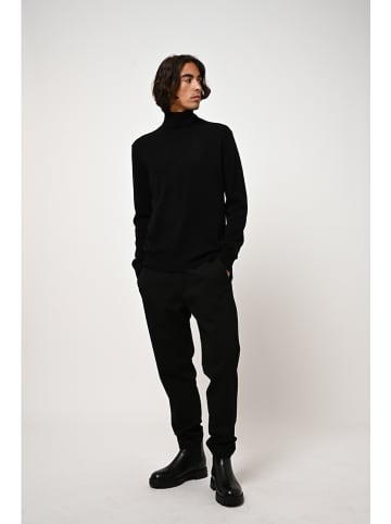 AUTHENTIC CASHMERE Kasjmieren coltrui "Bange" zwart