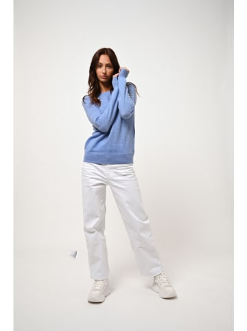 AUTHENTIC CASHMERE Kaszmirowy sweter "Etret" w kolorze błękitnym