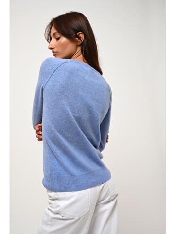 AUTHENTIC CASHMERE Kaszmirowy sweter "Etret" w kolorze błękitnym