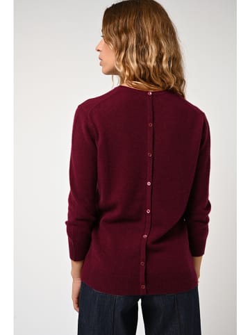 AUTHENTIC CASHMERE Kaszmirowy sweter "Estaris" w kolorze bordowym