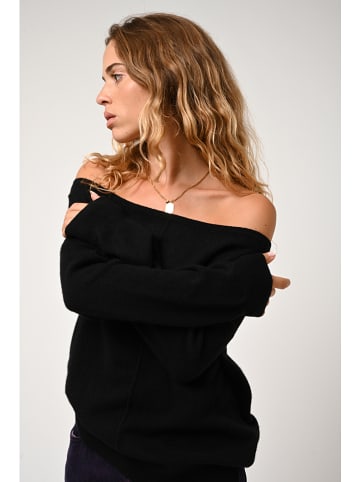 AUTHENTIC CASHMERE Kaszmirowy sweter "Faraut" w kolorze czarnym