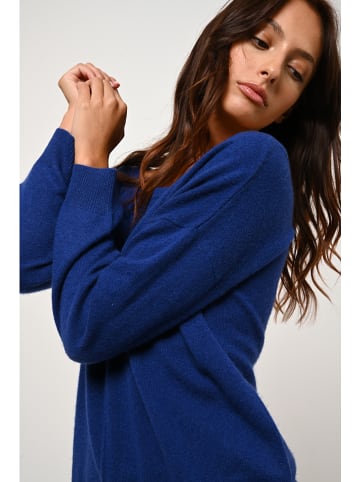 AUTHENTIC CASHMERE Kaszmirowy sweter "Faraut" w kolorze niebieskim