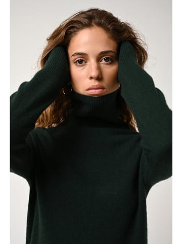 AUTHENTIC CASHMERE Kasjmieren coltrui "Fornet" donkergroen