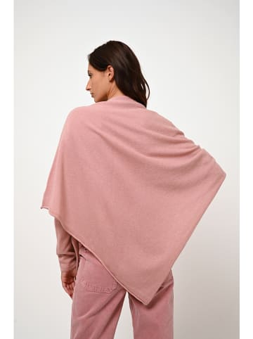 AUTHENTIC CASHMERE Kasjmieren poncho "Carra" lichtroze