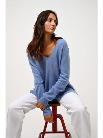 AUTHENTIC CASHMERE Kaszmirowy sweter "Giegn" w kolorze błękitnym