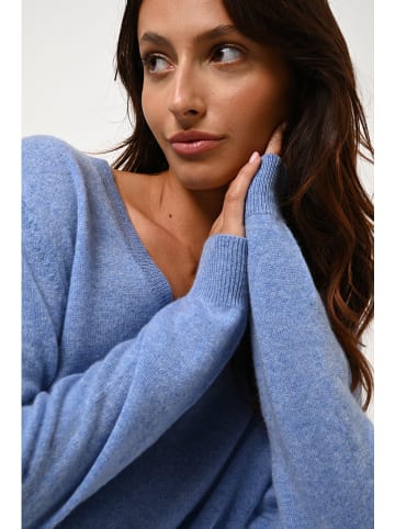 AUTHENTIC CASHMERE Kaszmirowy sweter "Giegn" w kolorze błękitnym