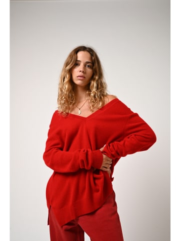 AUTHENTIC CASHMERE Kaszmirowy sweter "Giegn" w kolorze czerwonym