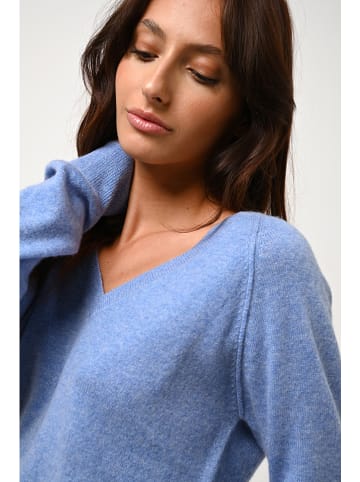 AUTHENTIC CASHMERE Kasjmieren trui "Giusalet" lichtblauw