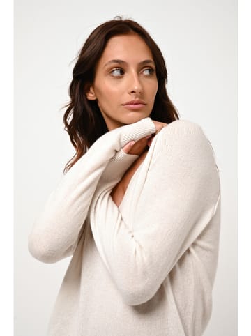AUTHENTIC CASHMERE Kaschmir-Pullover "Giusalet" in Creme