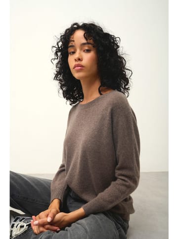 AUTHENTIC CASHMERE Kaszmirowy sweter "Goléon" w kolorze brązowym