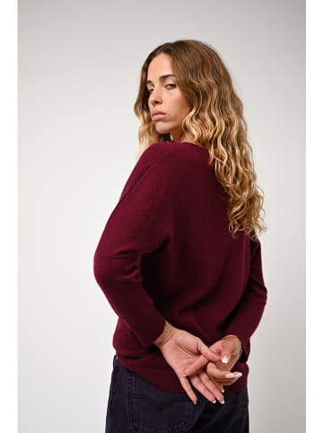 AUTHENTIC CASHMERE Kaszmirowy sweter "Goléon" w kolorze bordowym