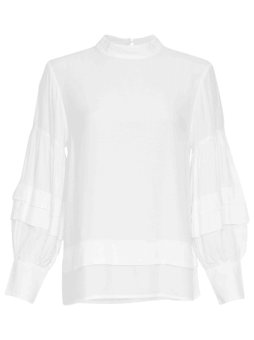 MOSS COPENHAGEN Bluzka w kolorze białym