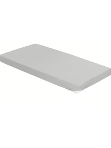 Bierbaum Mako-Satin Spannbettlaken in Grau