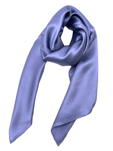 Made in Silk Jedwabna chusta w kolorze niebieskim - 190 x 110 cm