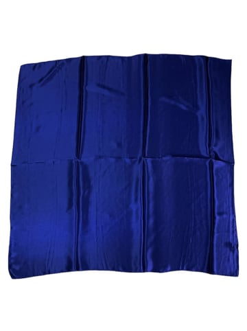 Made in Silk Jedwabna chusta w kolorze granatowym - 190 x 110 cm