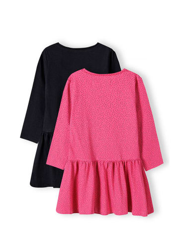 Minoti 2-delige set: jurken zwart/roze