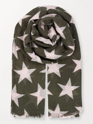 Becksöndergaard Wollen sjaal "Nova" kaki - (L)200 x (B)110 cm