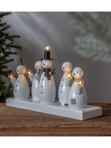 STAR Trading Vensterlamp "Snowman" wit - (L)46 x (B)28 cm