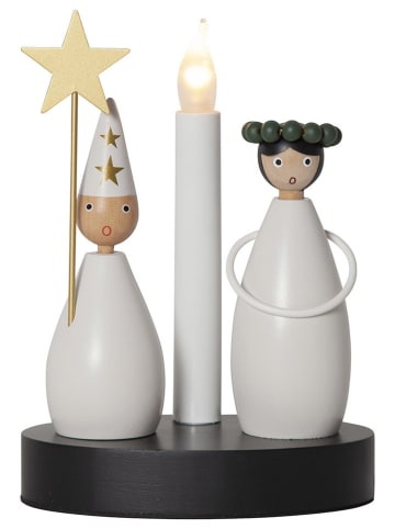 STAR Trading Ledvensterlamp "Christmas Joy" wit - (L)21 x (B)16 cm