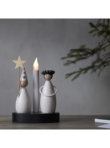 STAR Trading Ledvensterlamp "Christmas Joy" wit - (L)21 x (B)16 cm
