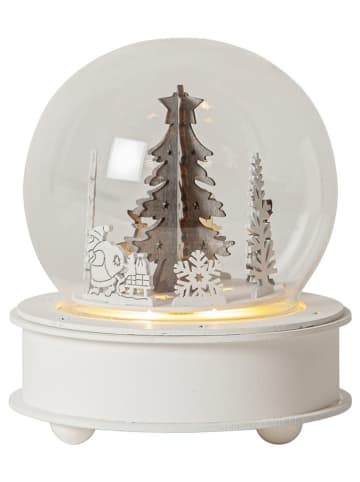 STAR Trading LED-Dekofigur "Grauberg" in Weiß - (L)17 x (B)14 cm