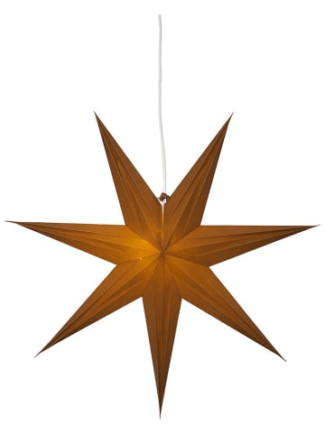STAR Trading Papierstern "Place" in Hellbraun - Ø 60 cm