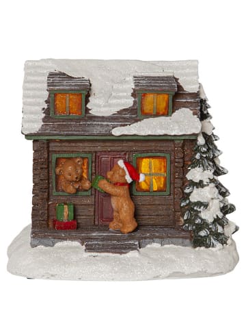 STAR Trading Decoratief ledfiguur "Tedville" meerkleurig - (L)18 x (B)16 x (H)13 cm