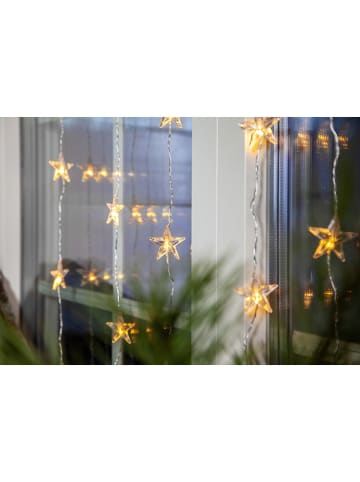 STAR Trading LED-Lichtervorhang "Star Curtain" in Warmweiß - (L)120 x (B)90 cm