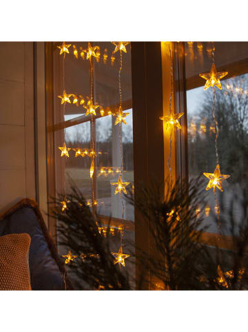 STAR Trading LED-Lichtervorhang "Star Curtain" in Warmweiß - (L)120 x (B)90 cm