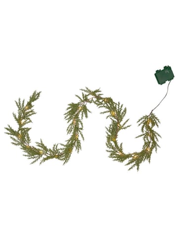STAR Trading Ledguirlande "Thuja" groen - (L)180 cm