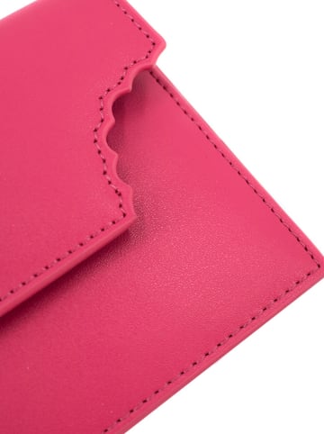 HOUSE OF FLORENCE Leder-Geldbörse in Pink - (B)18,5 x (H)10 cm