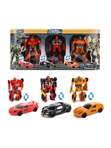 Toi-Toys 2tlg. Verwandlungs Roboter-Superauto Set "Roboforces" - ab 3 Jahren